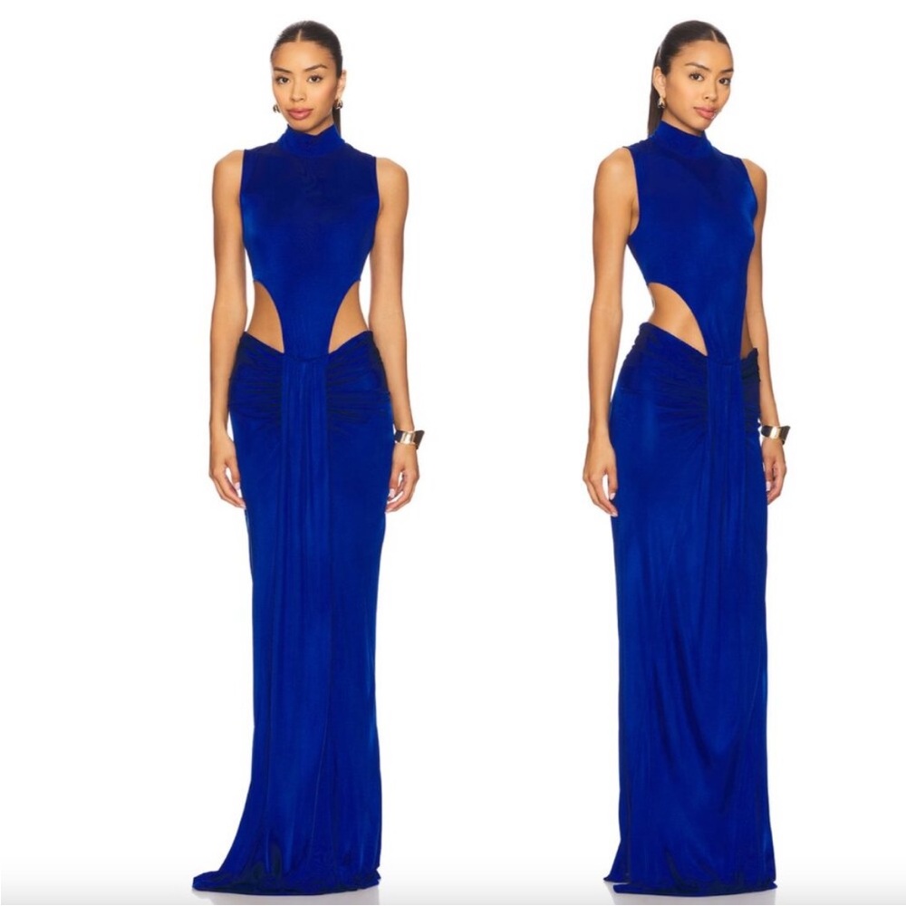 NWOT! NBD The Mohini Gown in Cobalt Blue - Picture 2 of 8